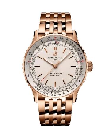 Review Breitling Navitimer Automatic 41 Automatic Red Gold Replica Watch R17329F41G1R1